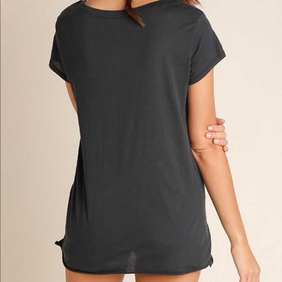 LAST ONE! Black front gathered top tunic - Picture 3 of 3